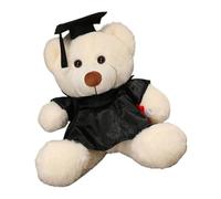 Whnbuij Plüschbär per il certificato di partenza della scuola - Cuddly Bear in regalo, bambola soffice e soffice | con talar, memoriale, cuscino morbido per studenti, amici, famiglia, arredamento