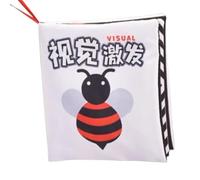 Whnbuij Soft Book Educational Soft Crinkle Grab Pull Chew Memory | Morbido libro suscitare curiosità migliorare l'osservazione memoria panno morbido piega libro tirare masticare educativo