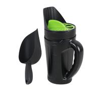 Whnbuij Spargisale | 2,5 l di dimensioni regolabili di apertura dispenser con pala - shaker multi foro, spargitore di cibo per terra, per giardino,