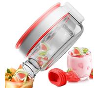 Whnbuij Stampo per ghiaccio a forma di cubo, 2 in 1, bottiglia d'acqua ghiacciata per il caldo, antiaderente, a prova di perdite, per riunioni, feste, vita quotidiana, cucina, picnic
