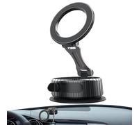 Whnbuij Supporto magnetico per telefono con a vuoto, rotazione a 360 gradi, supporto pieghevole per auto | interni del veicolo, stabile per la maggior parte degli smartphone