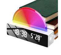 Whnbuij Wake Up Light - Sveglia all'alba, luce notturna con atmosfera di risveglia, sveglia per dormienti pesanti, sveglia intelligente, sveglia per camera da letto