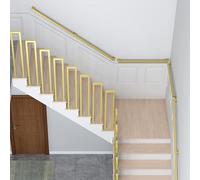 Whnoorher Corrimano Moderni per Scale Ringhiera in Metallo Corrimano per Esterni, 30-600 cm Montaggio a Parete Scale Ringhiera per Ospedali Interni Esterni Bagni Cortili, Oro (Size : 100cm)