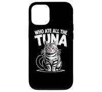 Who Ate All The Tonno Angry Cat Funny Custodia per iPhone 12/12 Pro