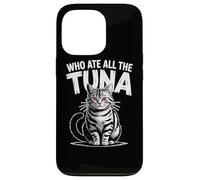 Who Ate All The Tonno Angry Cat Funny Custodia per iPhone 13 Pro