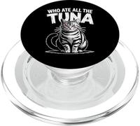 Who Ate All The Tonno Angry Cat Funny PopSockets PopGrip per MagSafe