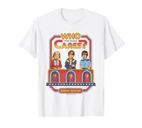 Who Cares Game Show Sarcastic Vintage Funny Adult Humor Maglietta