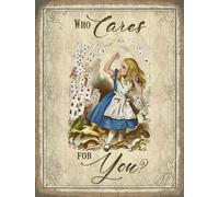 Who Cura Per You? Alice IN Meravigliosa Insegna Grande Metallo 400mm x 300mm (