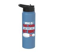 Who Is This Mark Bowling Bowler Citazione Divertente Bowling Stainless Steel Insulated Water Bottle