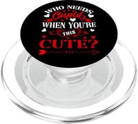 Who Needs Cupid When You’re This Cute? Funny Valentine Love PopSockets PopGrip per MagSafe