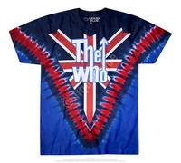 WHO T-Shirt Long Live Rock - tie dye Liquid Blue OFFICIAL MERCHANDISE