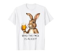 WHO THE FCK IS ALICE? X Birra Coniglio Delizioso Birra Maglietta