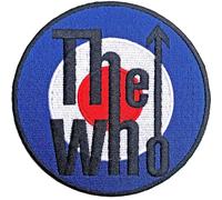 Who - the - Rock Off officially licensed products The Who Patch Target Band Logo Bordered Ufficiale Embroidered Woven Iron On