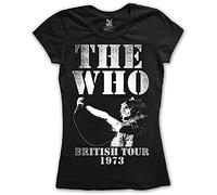 Ladies The Who British Tour 1973 autorizzato Donne maglietta