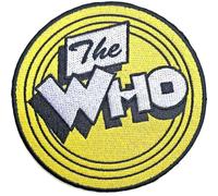 Who - the - The Who Patch Giallo Circle Band Logo Ufficiale Giallo Embroidered Woven Iron On Size One Size