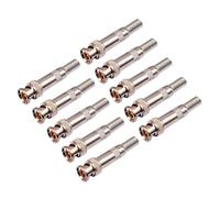 Whoasyst 1/5 / 10Pcs BNC Connettore Rame Camera Video Cavo Saldatura Facile Installazione Accessori Senza Saldatura BNC senza saldatura
