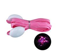 Whoasyst 1 paio di lacci a LED per scarpe da ginnastica si illuminano per la notte in esecuzione del partito Halloween Cosplay Hip-hop danza per bambini per adulti e guanti