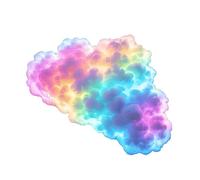 Whoasyst 3D LED Thunder Lampada Nube USB Potenza Musica Ritmo Luce Notturna per Camera Da Letto Desktop Gaming Room Decorazione Illuminazione d'atmosfera Regalo Nuvola Lampada