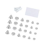 Whoasyst 68pcs Robusto In Acciaio Inox Imitazione Piercing Sopracciglio Labbra Anelli Adatto Per Trucco Artistici E Stili Amanti Accessori Per Il Corpo Alla, Misura unica, come descritto, come