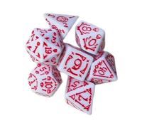 Whoasyst 7Pcs Varie Forma Dadi Diverso Numero Di Viso Educativo Digitale Numero Desktop Intrattenimento Acrilico Gaming Dadi Per Le Parti