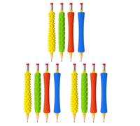 Whoasyst 8/12Pcs Silicone Pen Grips Per Kid Ergonomico Scrittura Aiuto di Scrittura Texture Grip Scrittura a mano Grip Per Mancino/Destra Sensoriale Stress Relief Matita Cover