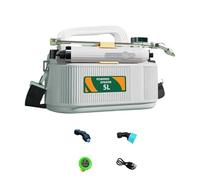 Whoasyst Applicatore liquido multifunzione con tracolla e manico pieghevole e tappo di misurazione per miscelare accuratamente spruzzatore portatile