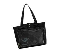 Whoasyst Borsa a tracolla di grande capacità che evidenzia la cultura anime giapponese borsa casual sotto le ascelle per lo shopping del campus e il tempo libero Cosplay borsa casual, Nero , One Size