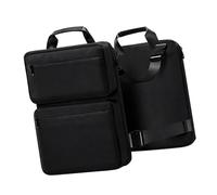 Whoasyst Borsa da viaggio espandibile per laptop per protezioni, scomparto antiurto in tessuto, scomparti multipli, maniglia per il trasporto facile da trasportare sulla borsa del computer portatile