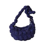Whoasyst Borsa per ascelle di grande capacità a tracolla versatile da viaggio tinta unita tempo liberoCrossbody nuvola pieghettata sotto le ascelle versatile borsa a tracolla singola, C, One Size