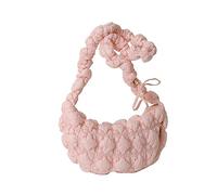 Whoasyst Borsa per ascelle di grande capacità a tracolla versatile da viaggio tinta unita tempo liberoCrossbody nuvola pieghettata sotto le ascelle versatile borsa a tracolla singola, B, One Size