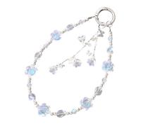 Whoasyst Catena accattivante fatta a mano in rilievo cordino per cellulare per donne ragazze cinturino telefonico gioielli goccia portachiavi multifunzionale perline