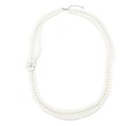 Whoasyst Collana con ciondolo a forma di camelie con dettagli floreali e perle multiple per aggiungere un tocco naturale ed elegante ai tuoi stili di gioielli con camelie, One Size, come descritto