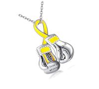 Whoasyst Collana con ciondolo a forma di guantone da boxe in lega Zn con simbolo del coraggio, collana alla clavicola per la motivazione quotidiana, One Size, come descritto, come descritto