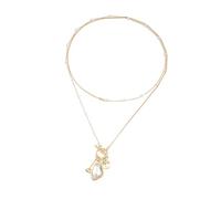 Whoasyst Collana con ciondolo con chiusura a prisma scintillante, alla moda, regolabile, regalo per donne, casual e formale, con cristalli sfaccettati riflettenti