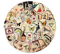 Whoasyst Confezione da 50 adesivi impermeabili riutilizzabili adesivi adatti per custodia del telefono Notebook Decor Laptop Scrapbook adesivi personaggi dei cartoni animati