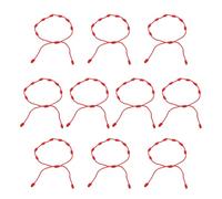 Whoasyst Cordoncino rosso regolabile con nodi della cabala, amuleto per protezione per amicizia, regali di famiglia, corda per la cabala, protezione per coppie, donne, uomini