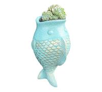 Whoasyst Fioriera da parete per pesci macchiati per piante da appendere, facile installazione, in resina, decorazione per interni ed esterni, ornamento per interni ed esterni