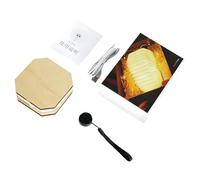Whoasyst Lampada pieghevole portatile Luce notturna ricaricabile USB Utilizzando carta di legno Luce morbida per la casa Ispirato Lampada pieghevole Lampada portatile Luce per la cura degli occhi