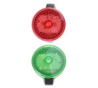 Whoasyst Luce posteriore della bici della bici della strada per la bici Sport notturni Fanale posteriore Lampade di avvertimento Night Running Clip Running Led Torcia Clip On Button