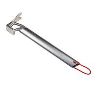 Whoasyst Pala da campeggio in acciaio inox Palo Peg Hammer Remover Estrattore Driver Pala Leggero Per Tenda Esterna Chiodo Palo Strumenti Esterni Gancio Montaggio A Parete