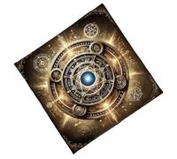 Whoasyst Panno di divinazione portatile in pile 3 dimensioni 50-75 cm modello occulto lavabile in lavatrice morbido tappetino portatile tarocchi divinazione panno