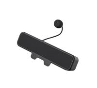 Whoasyst Plug Play Altoparlanti USB per computer Piccoli morsetti Montano Microfono staccabile Riduzioni del rumore per lavoro di classe online esterno con microfoni staccabili