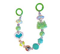 Whoasyst Portachiavi con ciondolo a catena per telefono in rilievo cordino per telefono cellulare portachiavi alla moda per gioielli amico famiglia cinturino anti perdita polso leggero alla moda