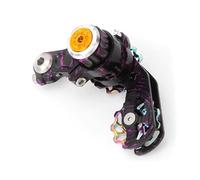 Whoasyst Pulegge di guida della catena a molla sigillate Tenditore in lega leggera per biciclette Cross-Country Trasmissione Guida catena ad alto impatto Ciclismo