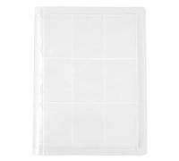 Whoasyst Raccoglitore per carte collezionabili a 9 griglie con 360 tasche porta album a lato singolo manica per trasportare pagine trasparenti per album cartella per album con caricamento laterale