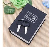 Whoasyst Scatola di risparmio di denaro a forma di dizionario con serratura realistica a forma di dizionario per conservare i soldi segreti