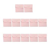 Whoasyst Set di 12 pratici piccoli sacchetti per gioielli, robusti sacchetti in flanella, ideali per riporre i viaggi e confezioni regalo