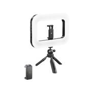 Whoasyst Set di illuminazione per fotografia 3 anelli regolabili di tono Video di luce per il trucco in streaming dal vivo Tipo di prodotto C Ricarica rapida Fotografia