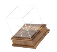 Whoasyst Signatures Exhibition Case Clear Acrylic Housing Base Legno Firmato Baseball Display Case Base Legno Armadietto Firme