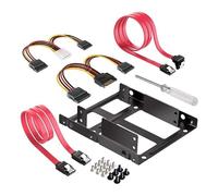 Whoasyst Supporto per disco rigido esterno a due alloggiamenti, interfacce SATAIII per un rapido accesso ai dati e migliora l'alloggiamento in metallo degli HDD